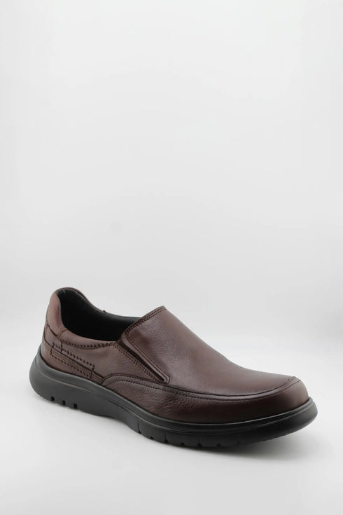 Baerchi Men Leather Slip-On Loafers with Cushioned Sole